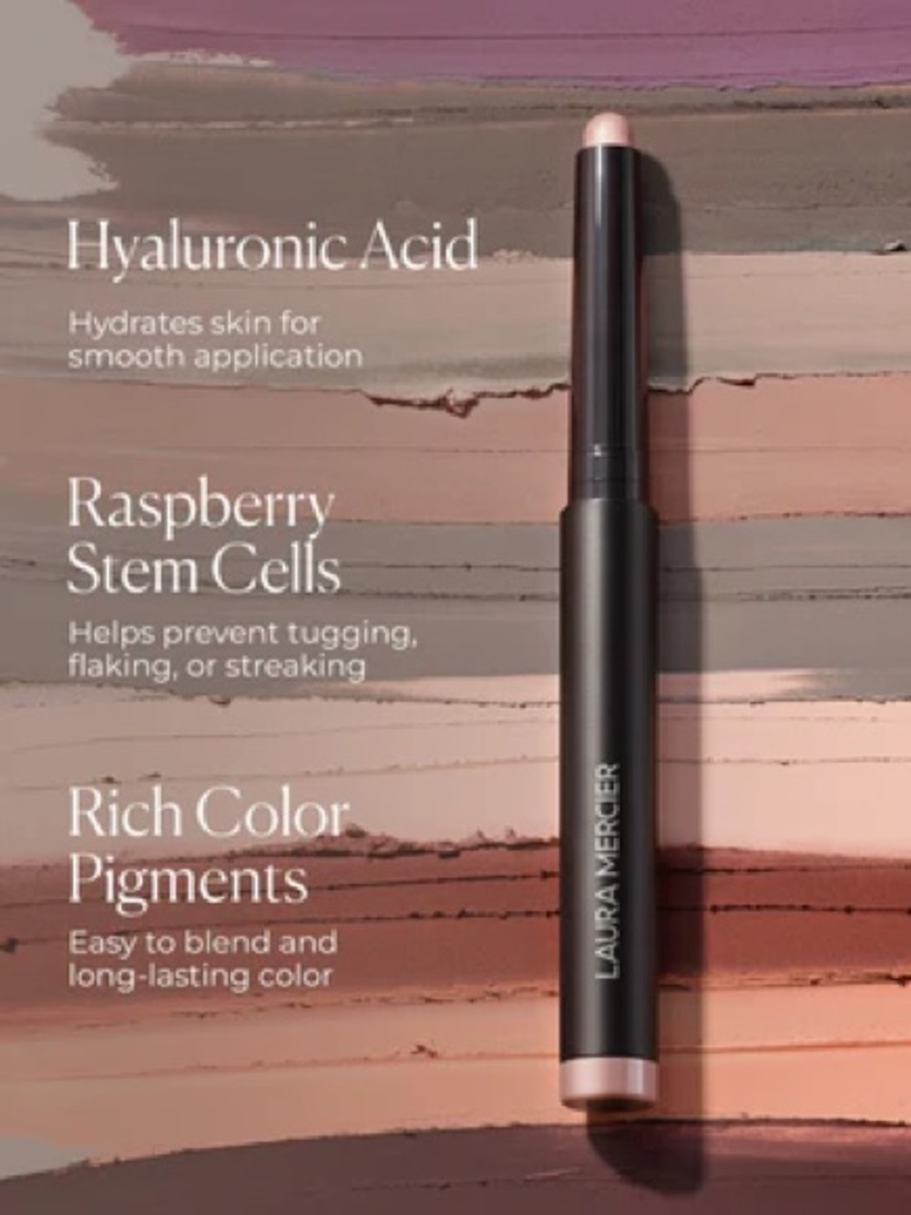 Laura Mercier Caviar Eyeshadow Stick - Forbidden Rose (Rosy Copper metallic) NEW - Picture 14 of 15